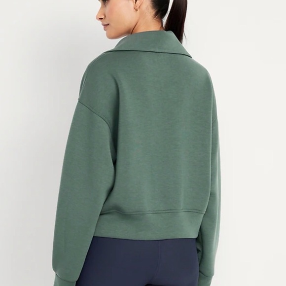 Old Navy women’s Bounce Fleece Half-Zip Pullover Sweatshirt size L NWT - Picture 2 of 11
